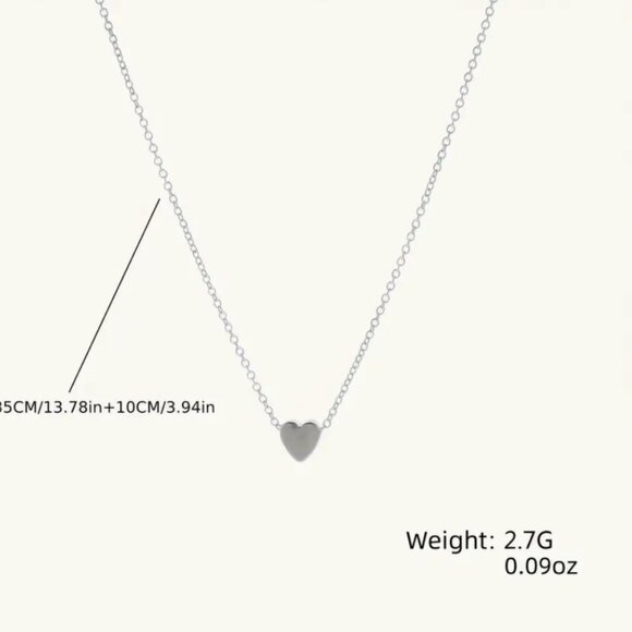 5/$30 Dainty Heart Necklace - Picture 4 of 4